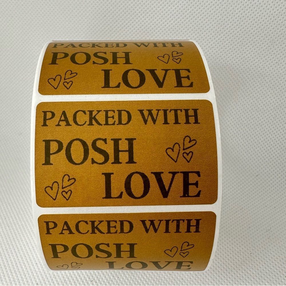 100 Posh Love Stickers | Shipping Supplies | thank you stickers NEW - Picture 4 of 9